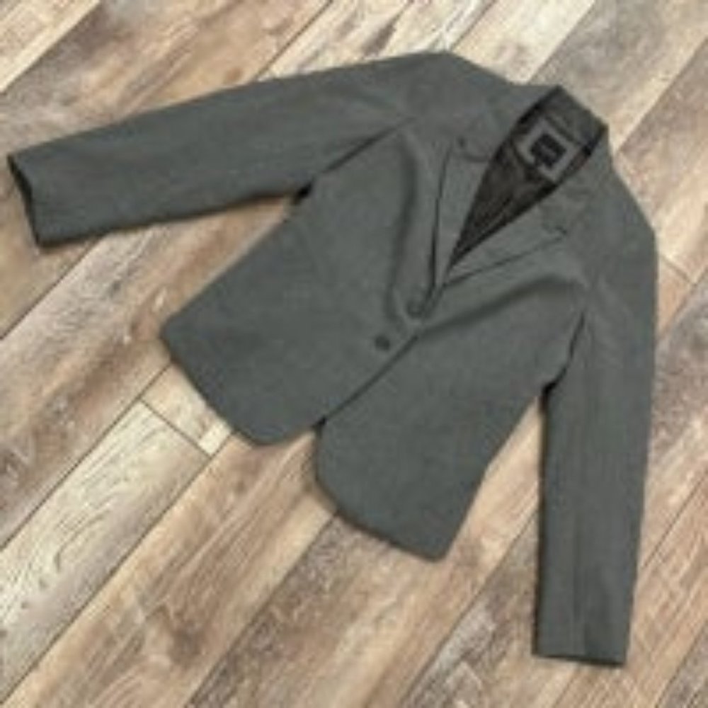 The Limited Collection Heathered Grey Blazer Size 14